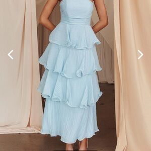 Giavana Strapless Layered Dress